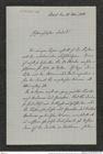 Nachlass Franz Steindachner, Brief von Gustav Schneider (senior) an Franz Steindachner (24.05.1881), Inv.Nr. 461.26, Seite 1